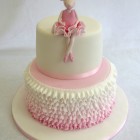 angelina ballerina 2 tier birthday cake