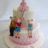 angelina ballerina and family 2 tier birthday cake thumbnail