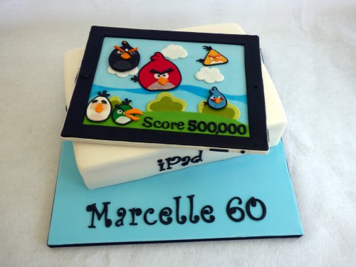 angry birds ipad novelty birthday cake