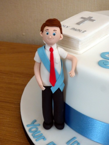 boys holy communion cake