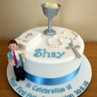 boys holy communion cake