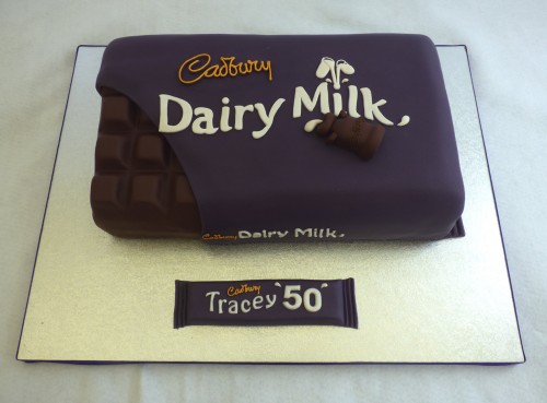 cadbury's dairy milk chocolate bar inspired birthday cake
