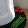 chefs hat birthday cake with fondant vegetables knife birthday cake thumbnail