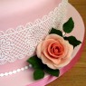 classic floral birthday cake with sugar flower spray thumbnail