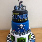 darcy ward poole pirates themed speedway 3 tier bithday cake