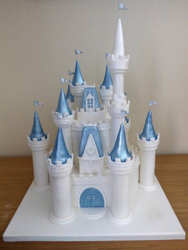 disney castle themed birthday cake
