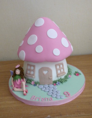 fairy toadstool birthday cake