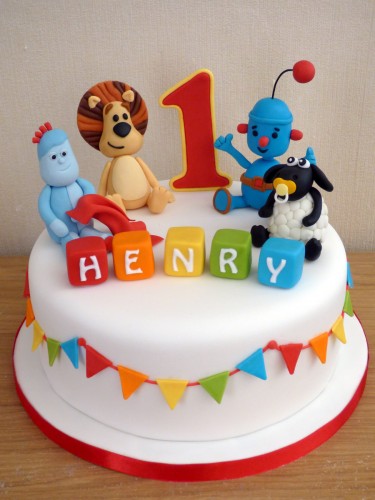 favourite toys 1st birthday cake