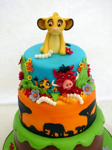 lion king 3 tier birthday