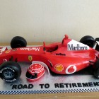 michael schumacher's ferrari racing car birthday cak