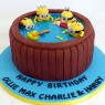 minions in a hot tub birthday cake thumbnail