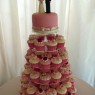 shabby chic wedding cupcake tower thumbnail