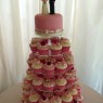 shabby chic wedding cupcake tower sponge poole dorset main thumbnail