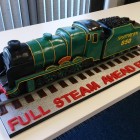 the lord nelson steam engine birthday-retiremant cake