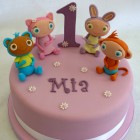 waybuloo characters novelty 1st birthday cake