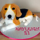 beagle dog novelty birthday cake