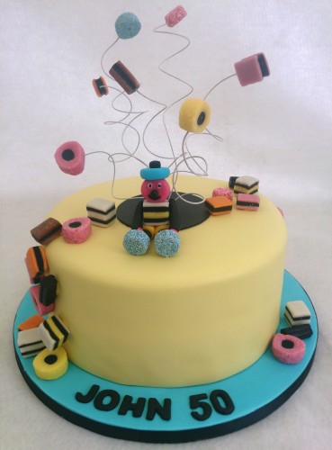 bertie basset themed birthday cake
