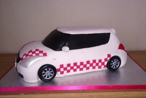 customised suzuki swift birthday cake