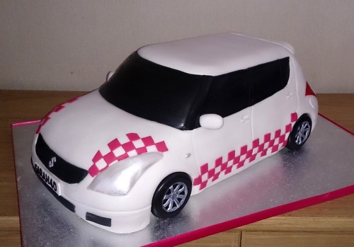 customised suzuki swift birthday cake