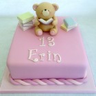 forever friend bear reading books cake