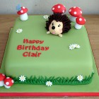 hedgehog birthday cake
