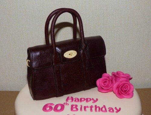 mulberry bayswater oxblood handbag birthday cake