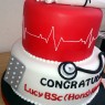nurses, aduult nursing graduation cake BSc Hons sponge poole dorset detail 1 thumbnail