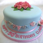 pretty vintage inspired birthday cake