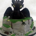 toothless dragon birthday cake