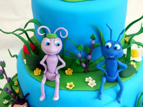 2 tier bug's life birthday cake