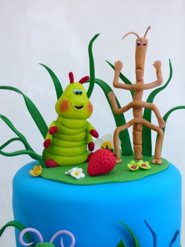 2 tier bug's life birthday cake