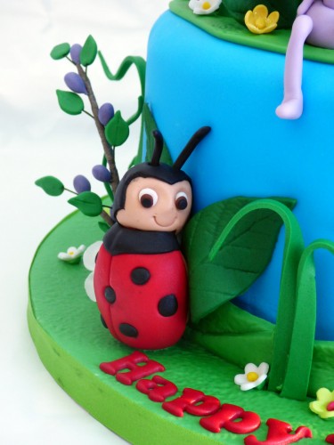 2 tier bug's life birthday cake