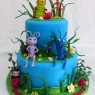 2 tier bug's life birthday cake thumbnail