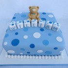 baby boy christening cake