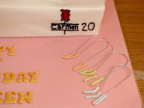 carmen heated rollers novelty birthday cake