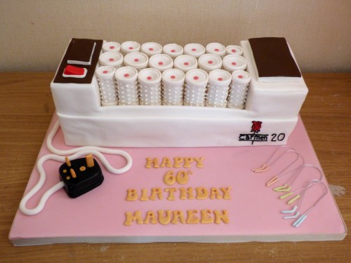 carmen heated rollers novelty birthday cake