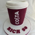 costa coffee cup birthday cake