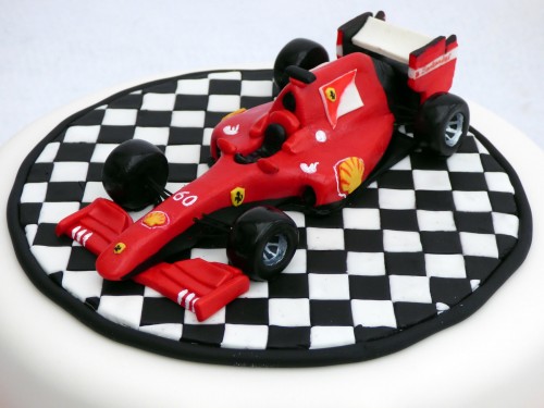 f1 ferrari birthday cake topper