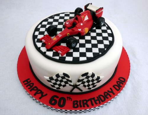 f1 ferrari birthday cake topper