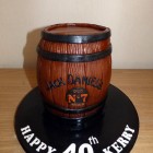 jack daniels barrel birthday cake