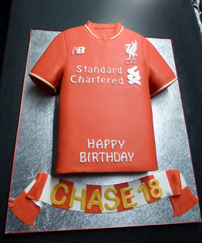 liverpool football shirt 2016 birthday cake