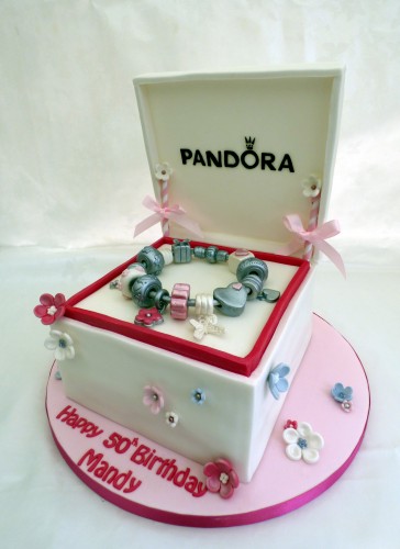 pandora gift box bracelet birthday cake