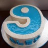 swimming pool party number 9 birthday cake thumbnail