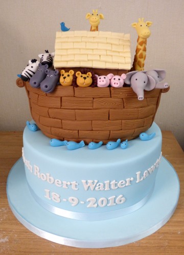2-tier-noahs-ark-christening-baptism-cake