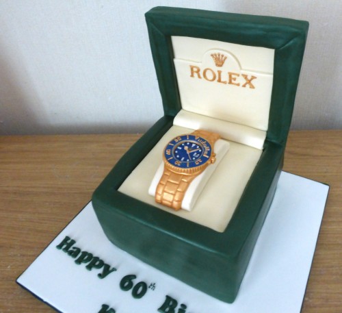 rolex-blue-face-watch-in-a-box-birthday-cake