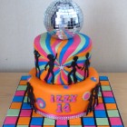 disco-diva-70's-themed-birthday-cak