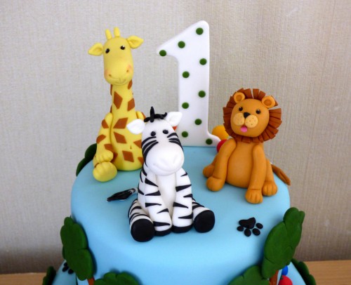 2-tier-jungle-animal-themed-1st-birthday-cake