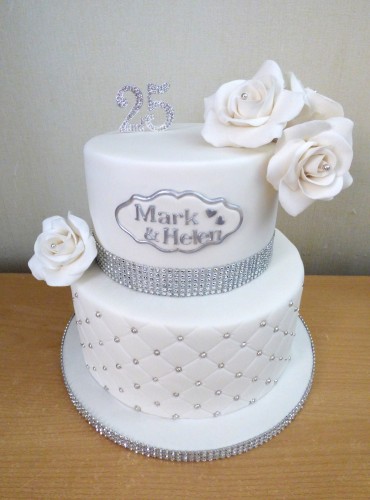 2-tier-silver-wedding-anniversary-cake