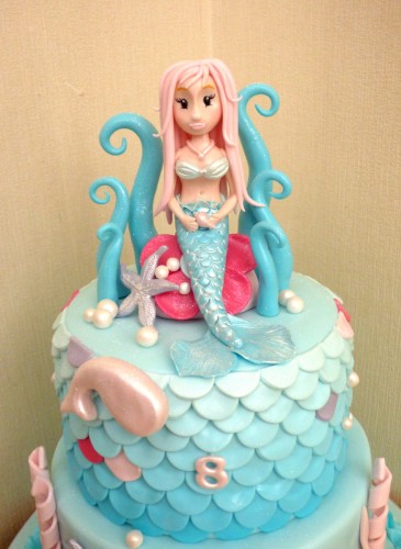 2-tier-sparkly-mermaid-birthday-cake