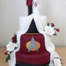 3-tier-star-trek-themed-half-and-half-wedding-cake thumbnail